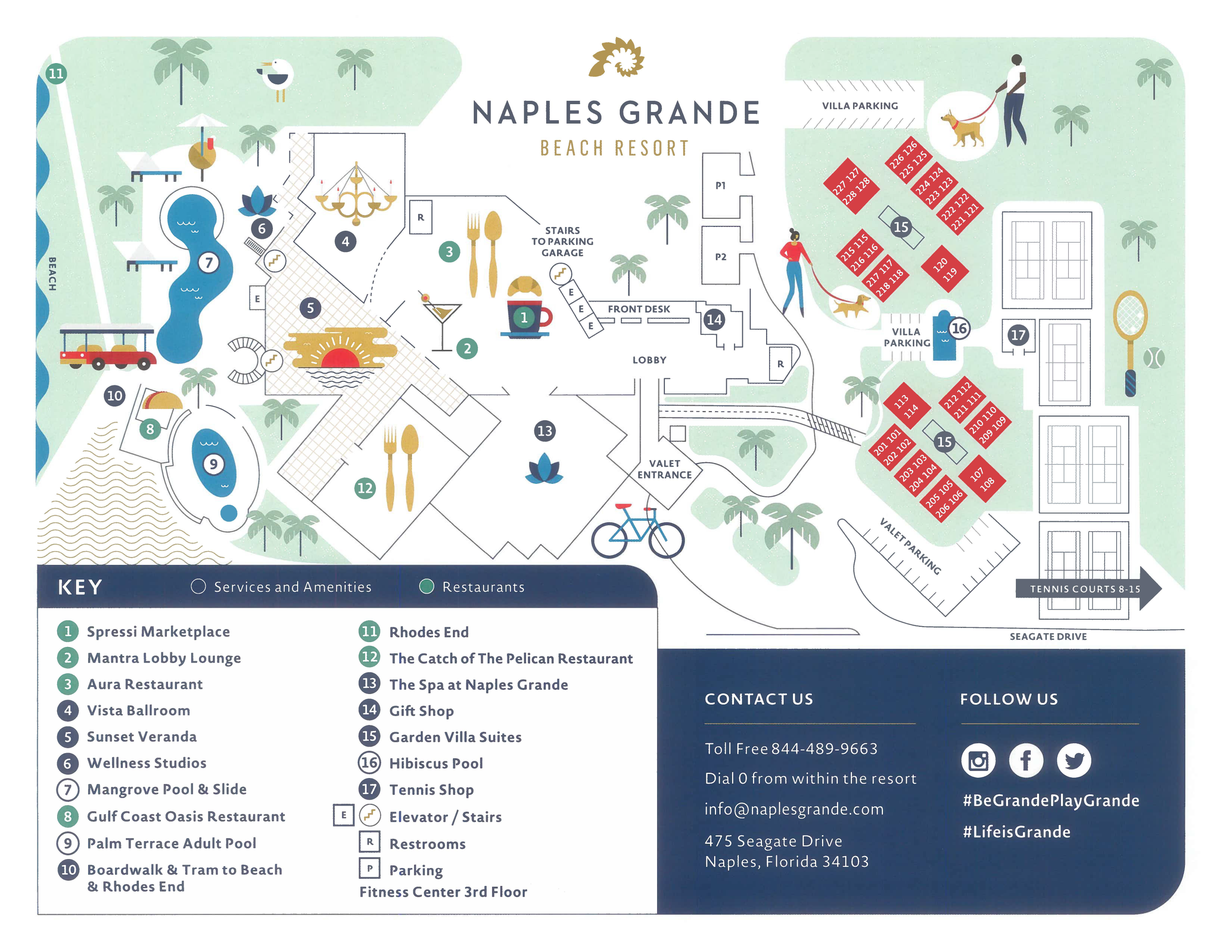 naples grande resort map