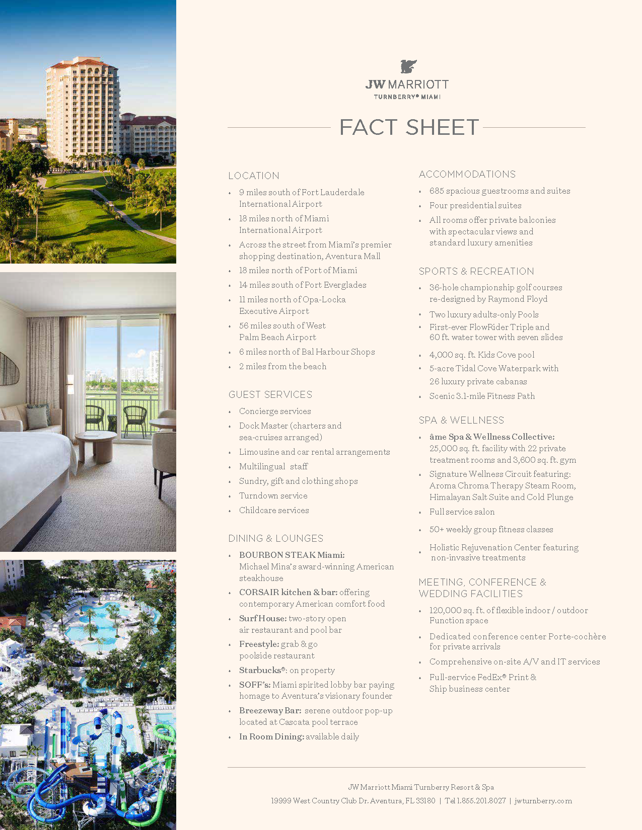 marriott fact sheet